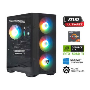 PC Gamer – AMD Ryzen 5 – RTX5060TI 8 Go – 16 Go DDR5 – SSD 1 To