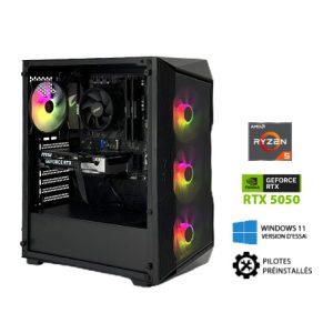 PC Gamer – AMD Ryzen 5 – RTX5050 8 Go – 16 Go DDR4 – SSD 1 To