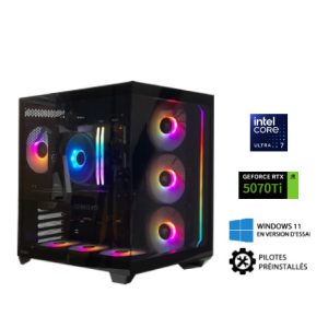PC Gamer – Intel Core U7 – RTX5070TI 16 Go – 32 Go DDR5 – SSD 1 To