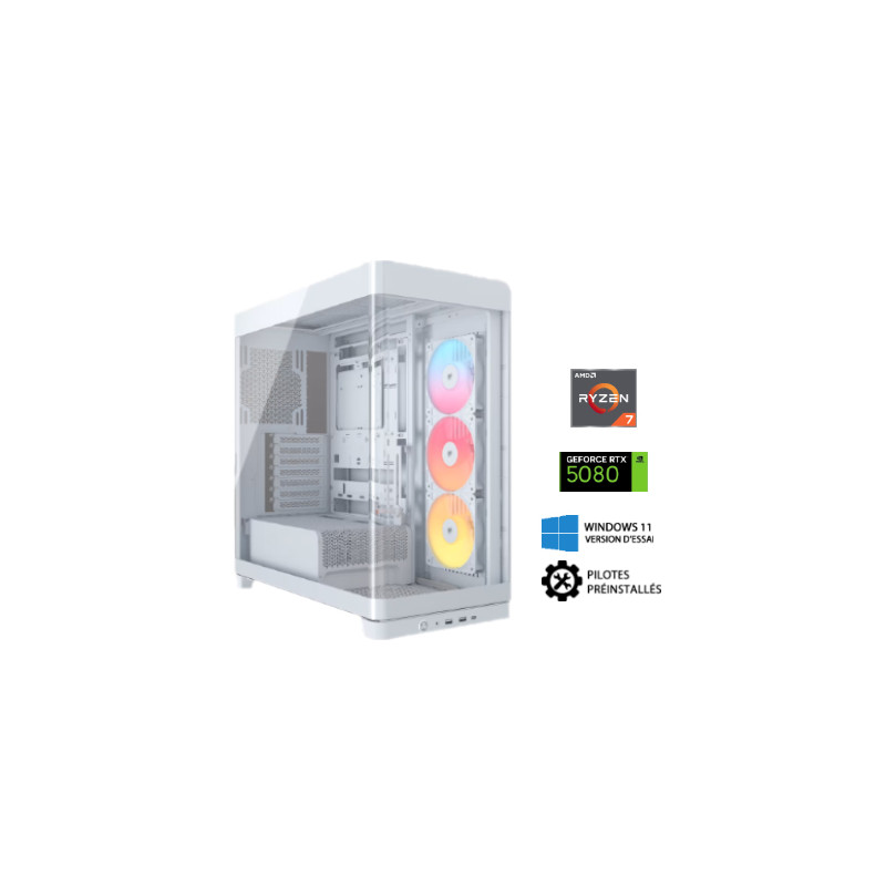 zeus elite – ryzen 7 9800x3d – rtx5080 16 go – 32 go ddr5 – ssd 2 to — mist w675