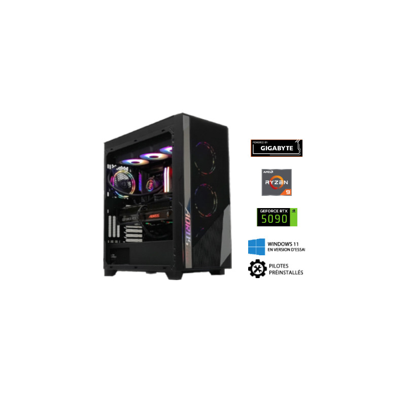 zeus ultimate – ryzen 9 – rtx5090 – 64 go ddr5 – ssd 2 to — pygar 895+ pwd by gbt